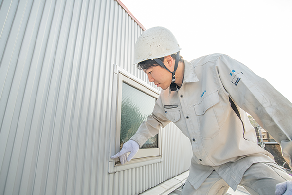 現地にて建物診断